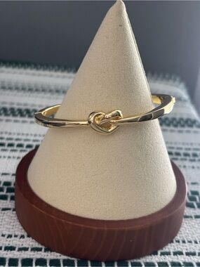 kate spade Gold Knot Hinge Bangle Bracelet